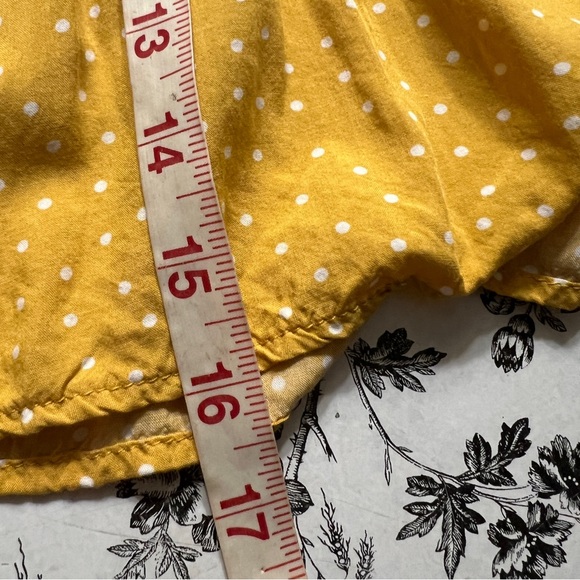 Lulus Call You Mine Mustard Yellow Polka Dot Ruffled Mini Skirt - Picture 12 of 12